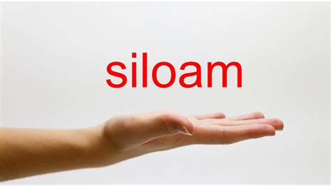how do you pronounce siloam|how to pronounce any word.